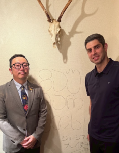 ジョージア大使ティムラズ・レジャバ大使との2ショットです。